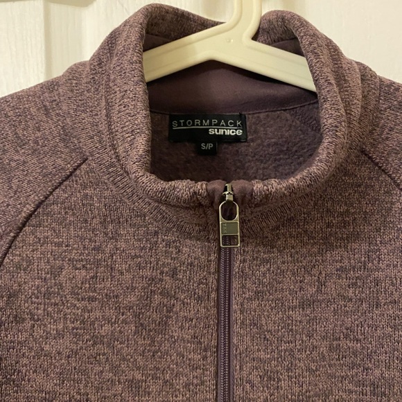 Pull over zipper purple sweater - Picture 2 of 3